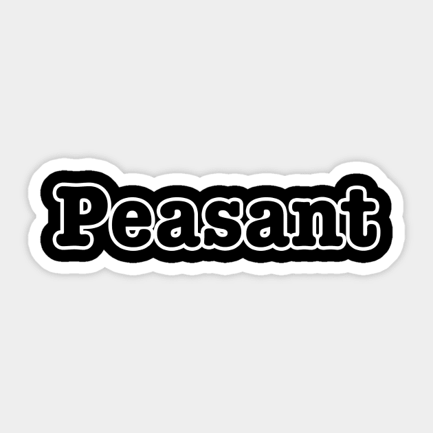 Peasant Sticker by lenn